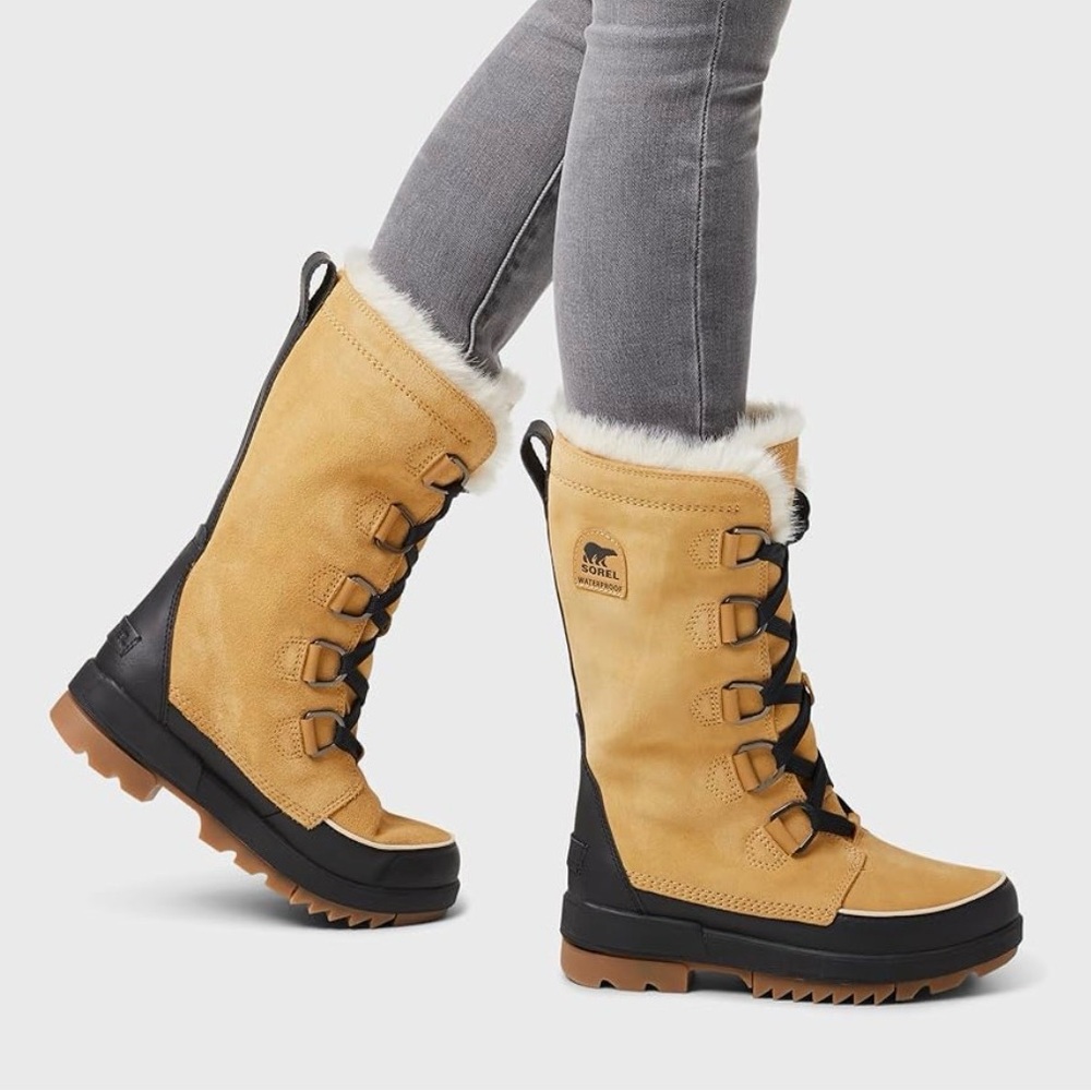 New W’s Sorel Tivoli IV Tall Waterproof Boots Tan Size 8 (fits like a 7 or 7.5)